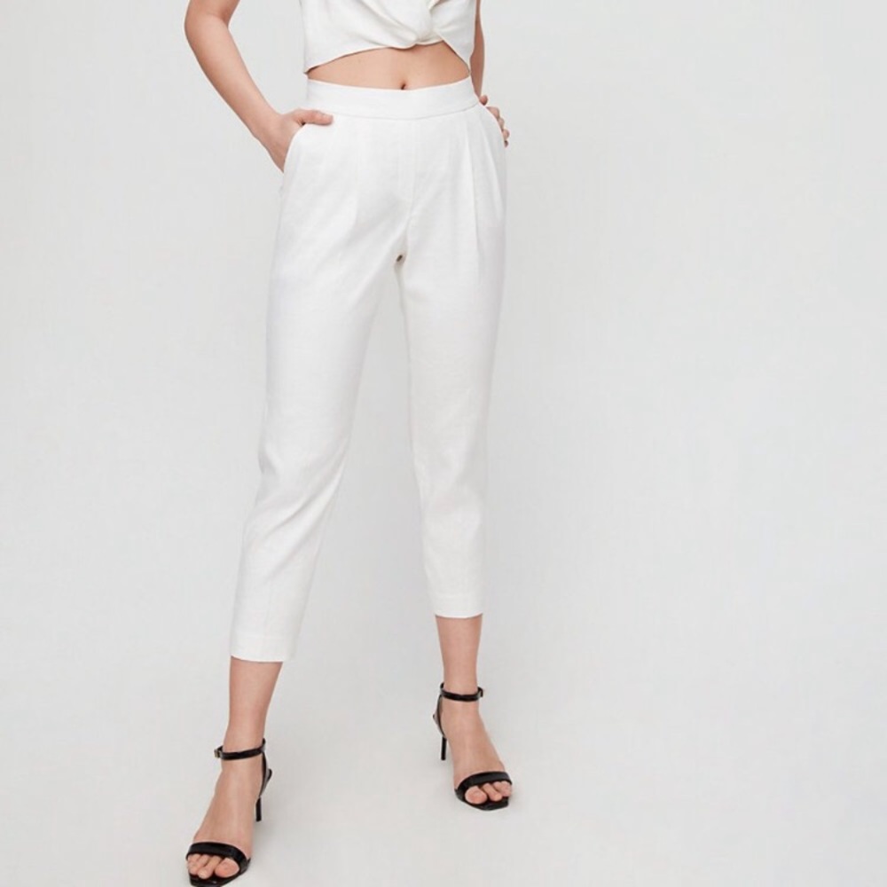 NWOT Babaton Cohen Linen Pant